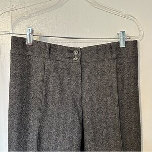 Gray High-Waisted Trousers